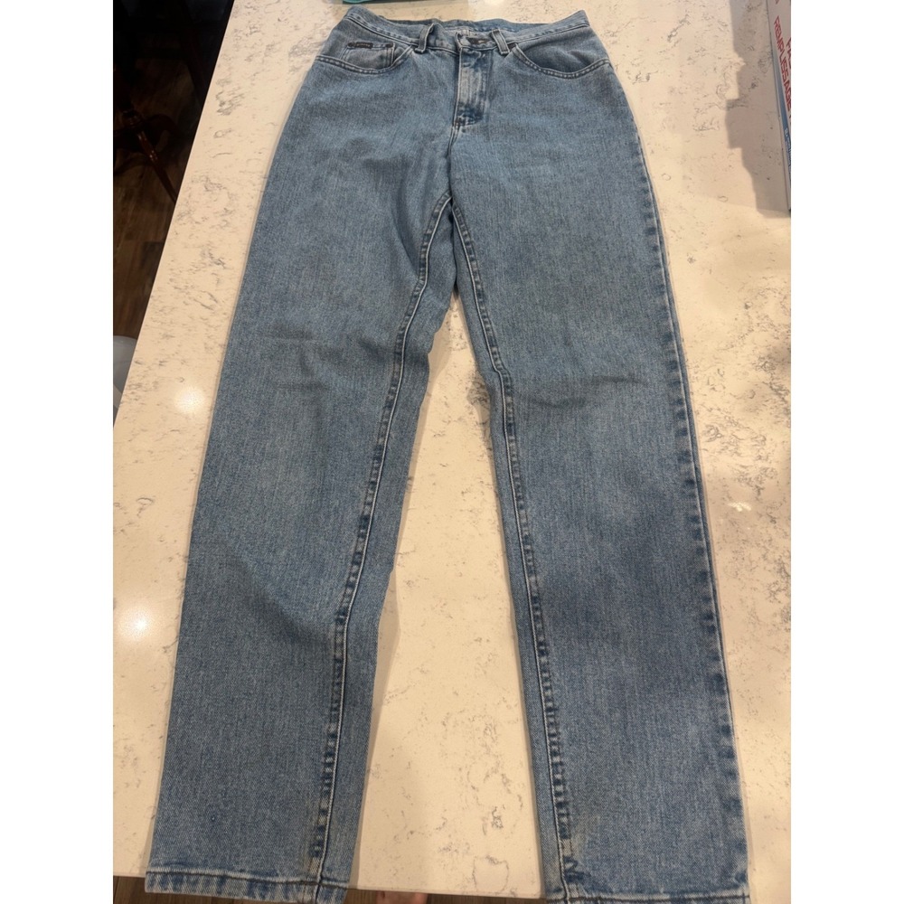 Vintage Riders by Lee High Waisted Mom Jeans Light Wash Made in USA Size 10 Long